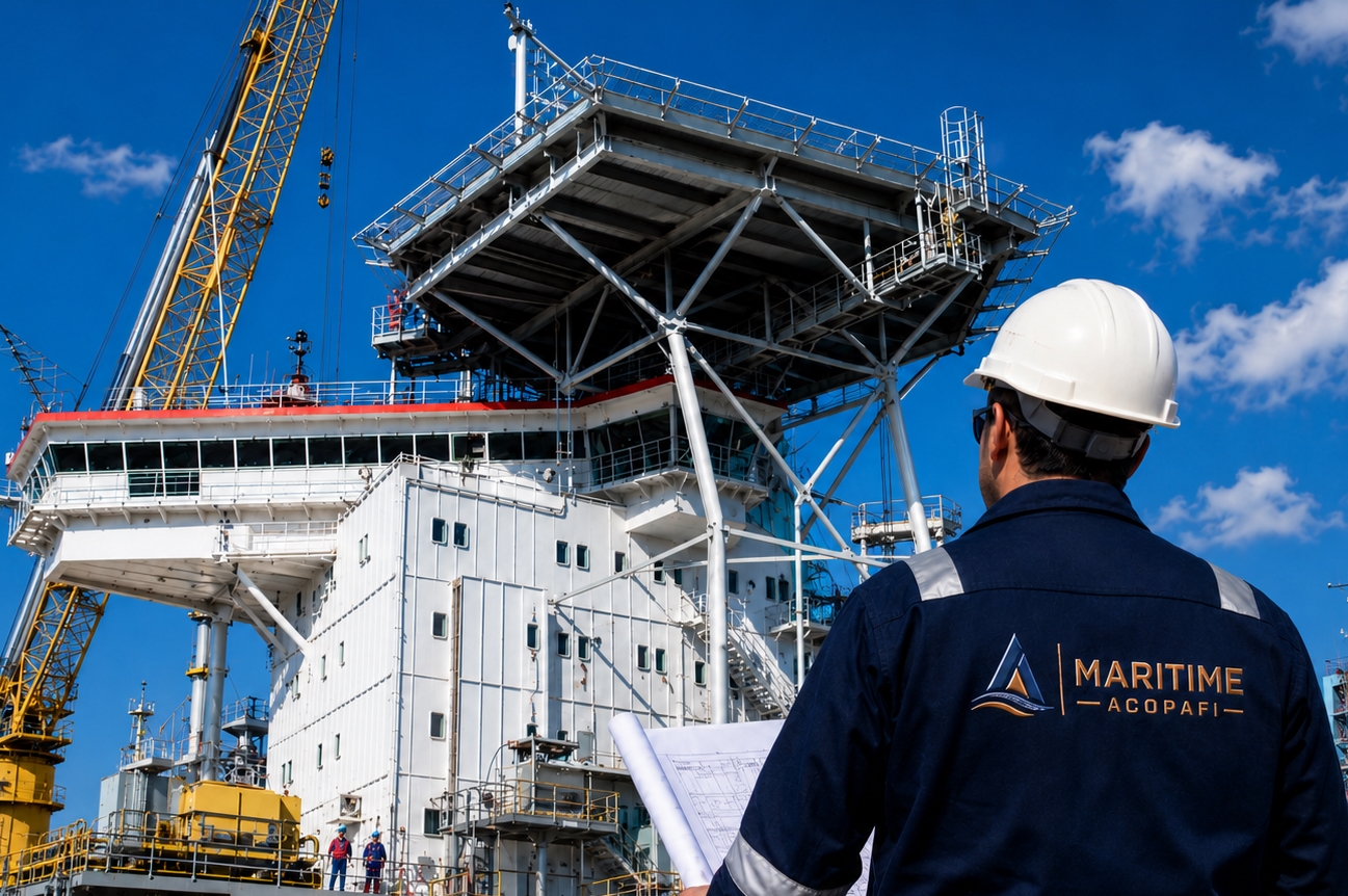 Jefes de Proyecto MARITIME ACOPAFI en obra